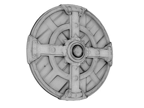 Ironbound Round Shield 3D Model