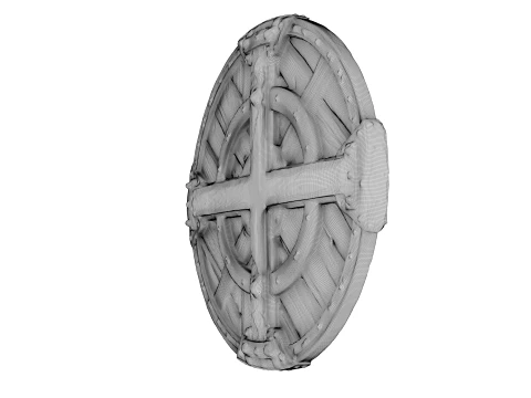 Ironbound Round Shield 3D Model