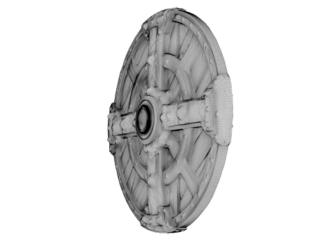 Ironbound Round Shield 3D Model