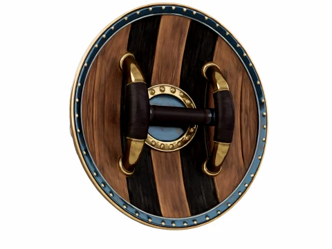 Winged Crest Shield 3D Model