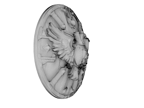 Winged Crest Shield 3D Model