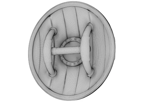Winged Crest Shield 3D Model