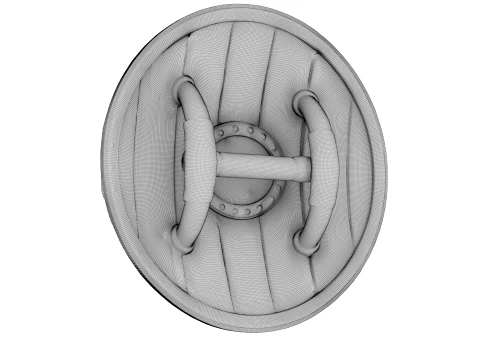 Winged Crest Shield 3D Model