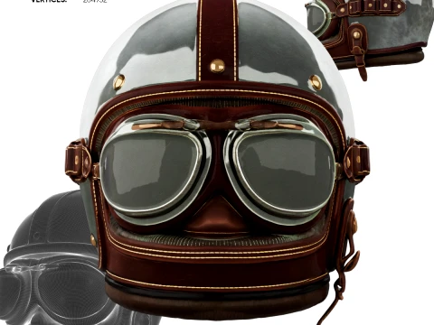 Aviator Helmet 3D Model