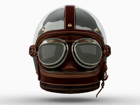 Aviator Helmet 3D Model