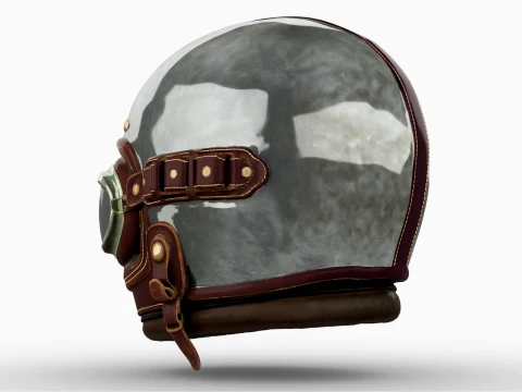 Aviator Helmet 3D Model