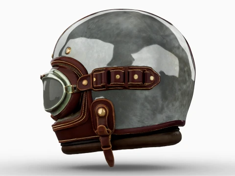 Aviator Helmet 3D Model