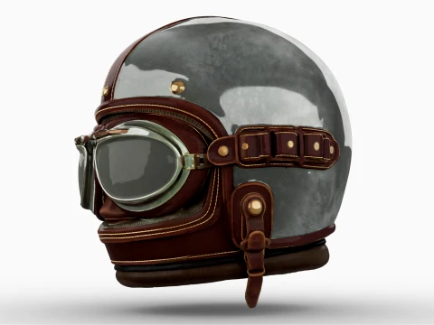 Aviator Helmet 3D Model
