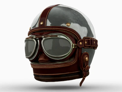 Aviator Helmet 3D Model