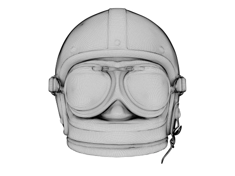 Aviator Helmet 3D Model