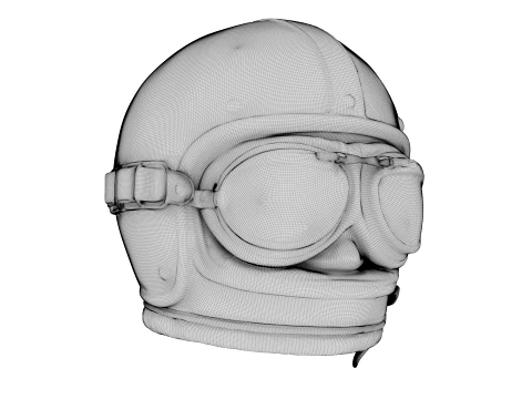 Aviator Helmet 3D Model