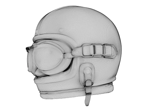 Aviator Helmet 3D Model