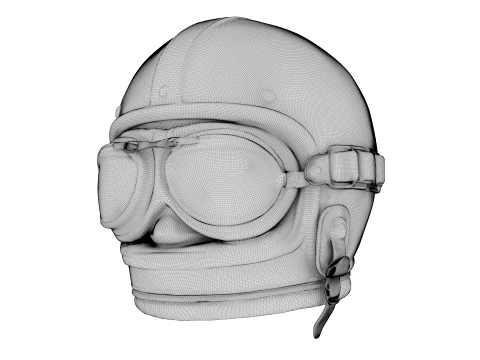 Aviator Helmet 3D Model