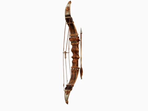 Bow and Arrow 3D Model