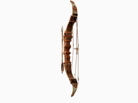 Bow and Arrow 3D Model