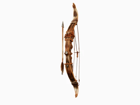 Bow and Arrow 3D Model