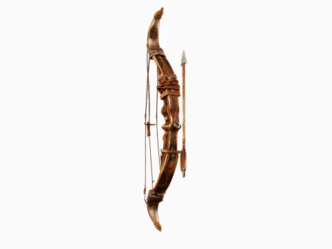 Bow and Arrow 3D Model