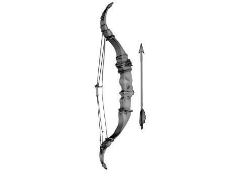 Bow and Arrow 3D Model