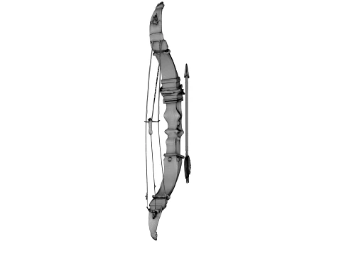 Bow and Arrow 3D Model