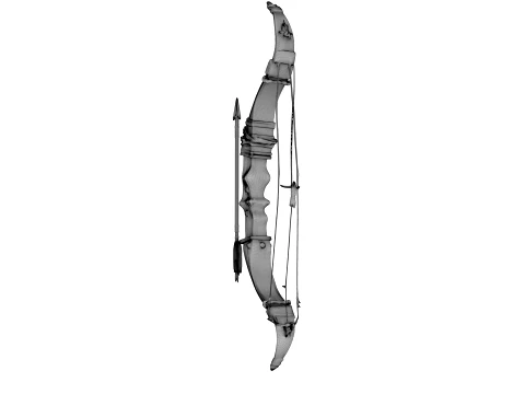 Bow and Arrow 3D Model