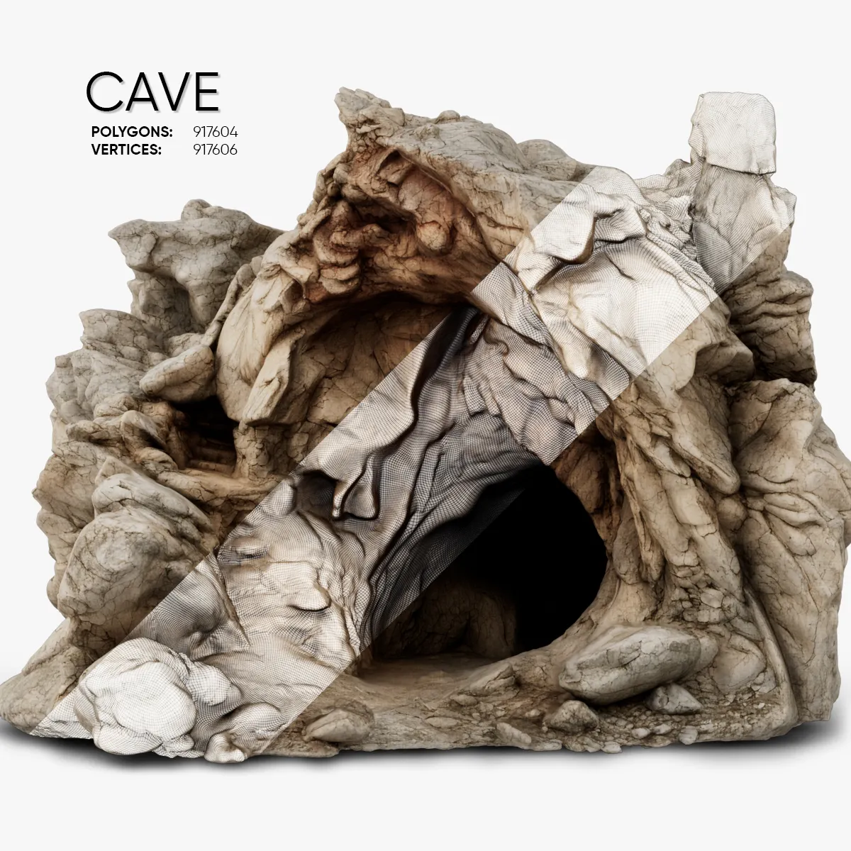 Cave 3D Model .c4d .max .obj .3ds .fbx .stl .blend 