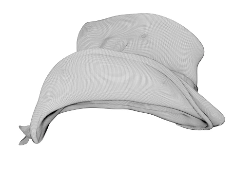 Weathered Leather Cowboy Hat 3D Model