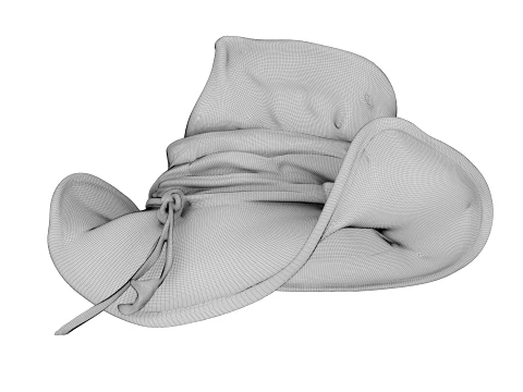 Weathered Leather Cowboy Hat 3D Model