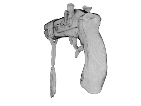 Wooden Pistol 3D Model