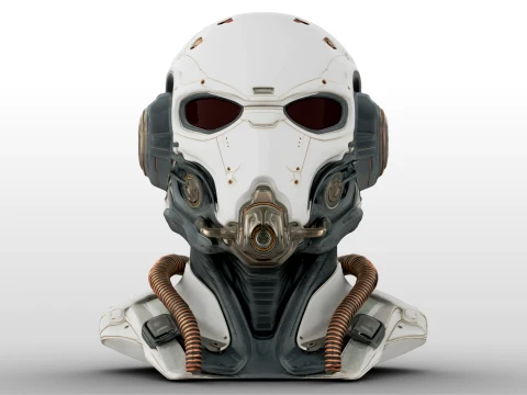 Cosmic Scifi Helmet 3D Model