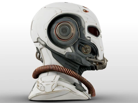Cosmic Scifi Helmet 3D Model