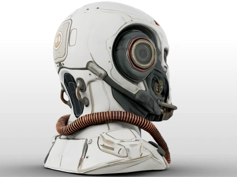 Cosmic Scifi Helmet 3D Model