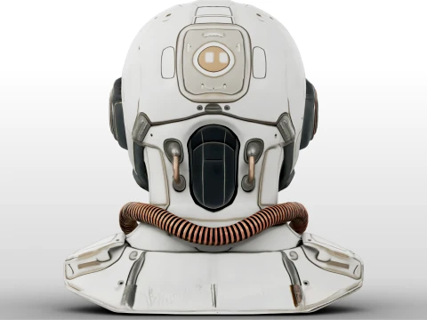 Cosmic Scifi Helmet 3D Model