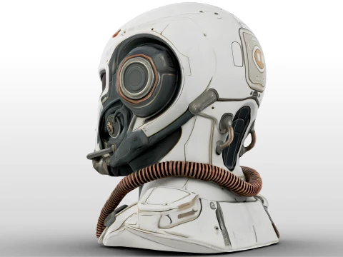 Cosmic Scifi Helmet 3D Model