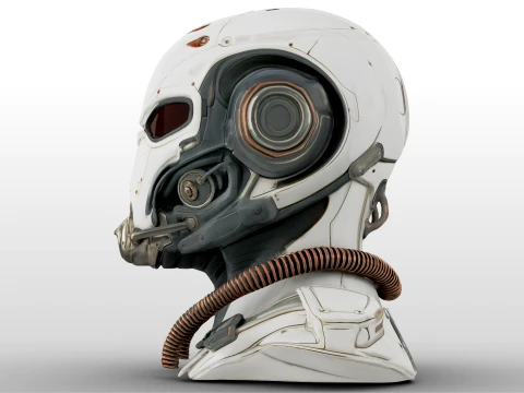 Cosmic Scifi Helmet 3D Model