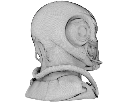 Cosmic Scifi Helmet 3D Model