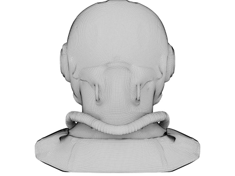 Cosmic Scifi Helmet 3D Model
