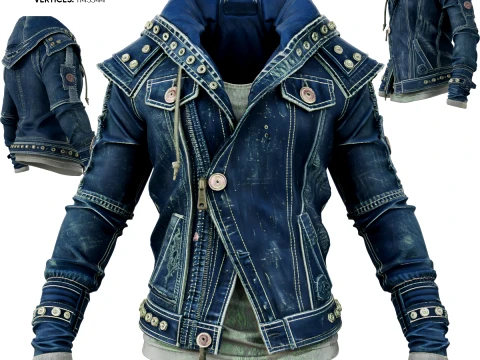 Chaqueta vaquera Modelo 3D