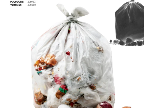 Un mont&oacute;n de basura Modelo 3D
