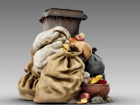 A Pile of Garbage 3D Model