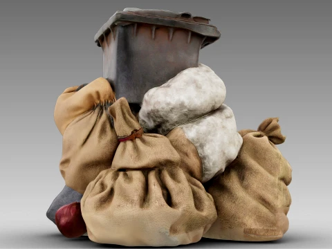 A Pile of Garbage 3D Model