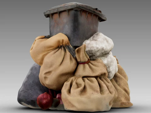 A Pile of Garbage 3D Model