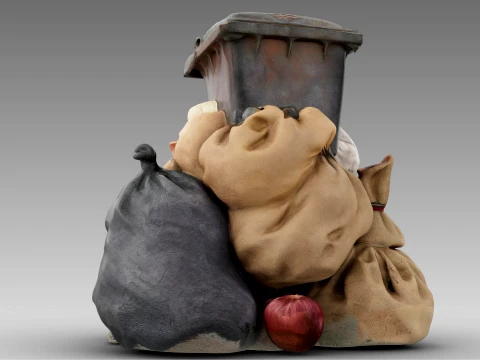 A Pile of Garbage 3D Model