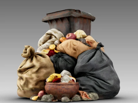 A Pile of Garbage 3D Model
