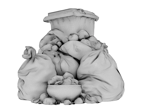 A Pile of Garbage 3D Model