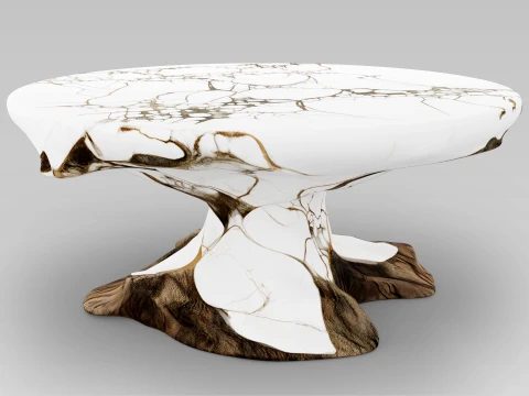 Marble Table 3D Model