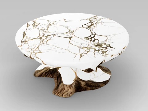 Marble Table 3D Model