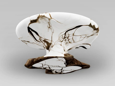 Marble Table 3D Model