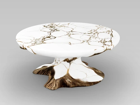 Marble Table 3D Model
