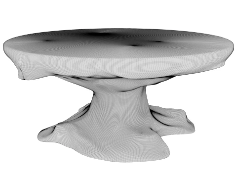 Marble Table 3D Model