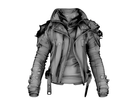 Leather Jacket 3D Model
